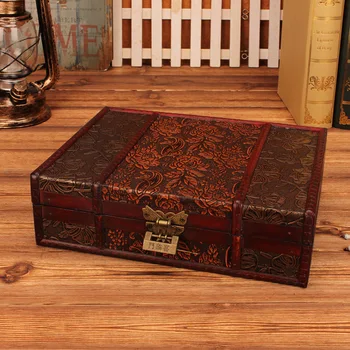 Creative European-style retro Catch Zhou with lock storage box personalized documents wooden storage box desk decoration LB91920
Creative European-style retro Catch Zhou with lock storage box personalized documents wooden storage box desk decoration LB91920