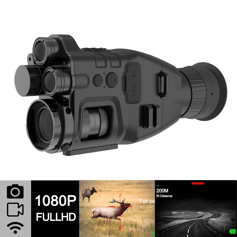Professional Infrared Digital Night Vision Device Outdoor Hunting HD Night Vision Set Sight Monocular Dual Transmitter
Professional Infrared Digital Night Vision Device Outdoor Hunting HD Night Vision Set Sight Monocular Dual Transmitter