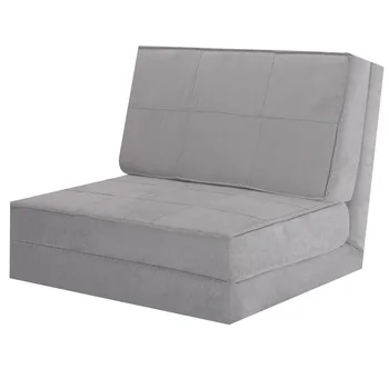 Convertible Lounger Folding Sofa Sleeper Bed Modern Ultra-suede Folding Bed Couch with Folded Pillow Home Bedroom Furniture
Convertible Lounger Folding Sofa Sleeper Bed Modern Ultra-suede Folding Bed Couch with Folded Pillow Home Bedroom Furniture