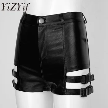 Womens Moto Wet Look Pole Raves Hot Shorts Fashion Clubwear Costume PU Leather Strappy Booty Shorts Ladies High Waist Hot Pants
Womens Moto Wet Look Pole Raves Hot Shorts Fashion Clubwear Costume PU Leather Strappy Booty Shorts Ladies High Waist Hot Pants