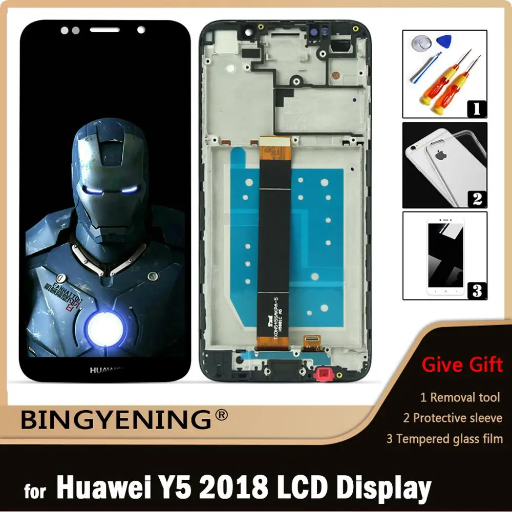 ЖК-дисплей для Huawei Y5 Y5 Pro 2018 с сенсорным экраном и дигитайзером в сборе для 5,45 "Huawei Y5 Prime Y5 Lite 2018 с рамкой, оригинал
ЖК-дисплей для Huawei Y5 Y5 Pro 2018 с сенсорным экраном и дигитайзером в сборе для 5,45 "Huawei Y5 Prime Y5 Lite 2018 с рамкой, оригинал