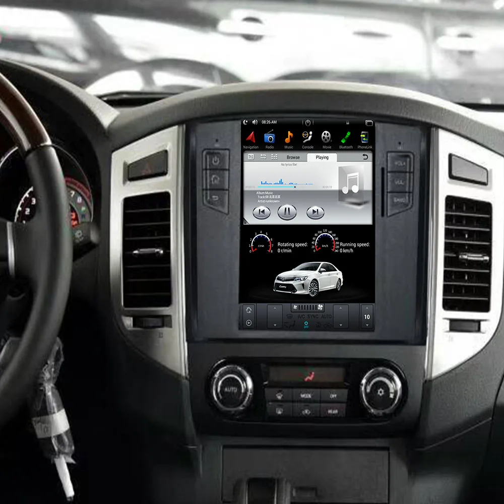 Автомобильный ПК планшет в стиле Tesla мультимедийный плеер Android 7 1 GPS для Mitsubishi Pajero