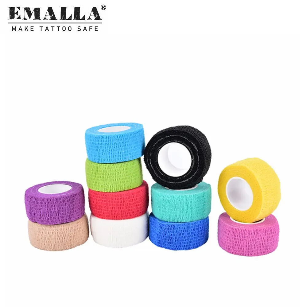 12PCS Tattoo Grip Cover 2.5cm Disposable Self Adhesive Elastic Bandage Handle Grip Tattoo Machine Grip Accessories Tape
12PCS Tattoo Grip Cover 2.5cm Disposable Self Adhesive Elastic Bandage Handle Grip Tattoo Machine Grip Accessories Tape