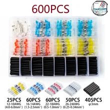 600Pcs Crimp Connector Solder Seal Sleeve Heat Shrink Butt Wire Connectors Terminal Waterproof Kit Wire Connectors
600Pcs Crimp Connector Solder Seal Sleeve Heat Shrink Butt Wire Connectors Terminal Waterproof Kit Wire Connectors