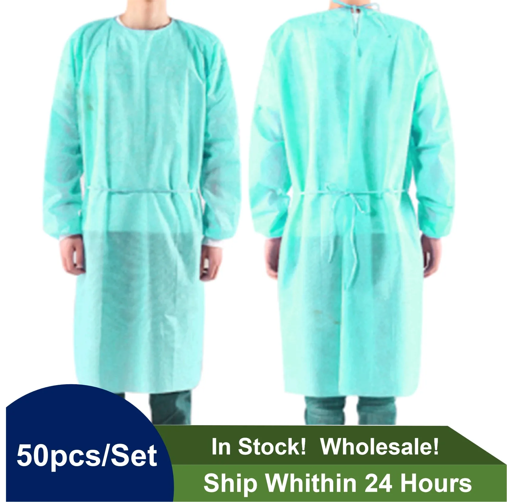 Spot Sale 50pcs/set Disposable Isolation Clothes Non-woven Dust-proof Green Security Protection Suit Surgical Suit Isolation
Spot Sale 50pcs/set Disposable Isolation Clothes Non-woven Dust-proof Green Security Protection Suit Surgical Suit Isolation