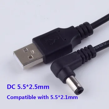 DC Power Plug USB Convert To DC5.5*2.5mm/DC5.5*2.1mm L Shape Black Right Angle Jack With Cord Connector Cable
DC Power Plug USB Convert To DC5.5*2.5mm/DC5.5*2.1mm L Shape Black Right Angle Jack With Cord Connector Cable