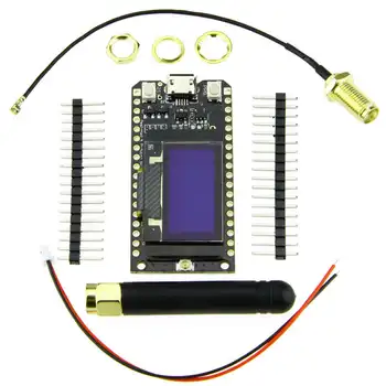 Bluetooth Wifi ESP-32 Development Board Module Lora32 Lora 868Mhz ESP32 Lora Oled 0.96 Inch Blue Display With Antenna
Bluetooth Wifi ESP-32 Development Board Module Lora32 Lora 868Mhz ESP32 Lora Oled 0.96 Inch Blue Display With Antenna