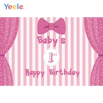 Yeele Pink Bow Baby's 1 ST Birthday Party Wallpaper Photography Backdrop Personalized Photographic Backgrounds For Photo Studio
Yeele Pink Bow Baby's 1 ST Birthday Party Wallpaper Photography Backdrop Personalized Photographic Backgrounds For Photo Studio