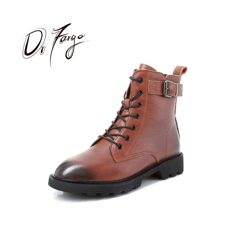DRFARGO Ankle Boots Women Boots Genuine Leather Autumn Spring Warm Shoes side zip Platform Boots big size 43
DRFARGO Ankle Boots Women Boots Genuine Leather Autumn Spring Warm Shoes side zip Platform Boots big size 43