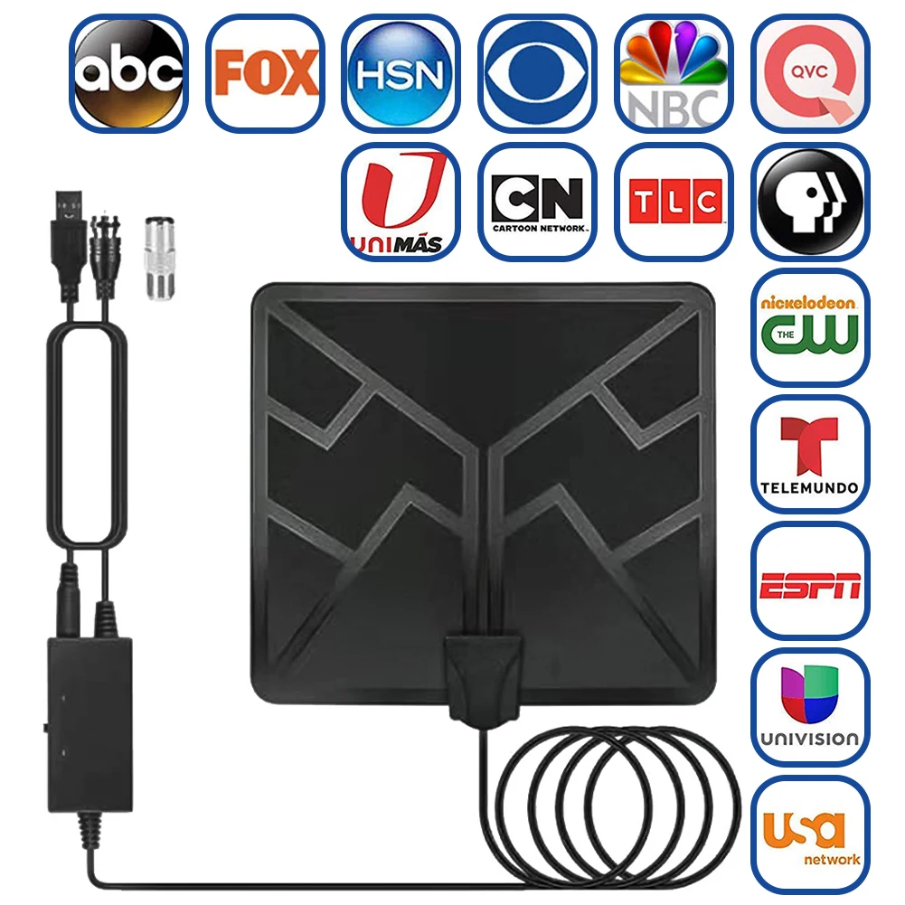 960 Miles Range TV Indoor 4K Antenna Sky Wire Digital HD Amplified Digital HDTV 1080P Antenna For Local Channels 2 Signal Modes
960 Miles Range TV Indoor 4K Antenna Sky Wire Digital HD Amplified Digital HDTV 1080P Antenna For Local Channels 2 Signal Modes