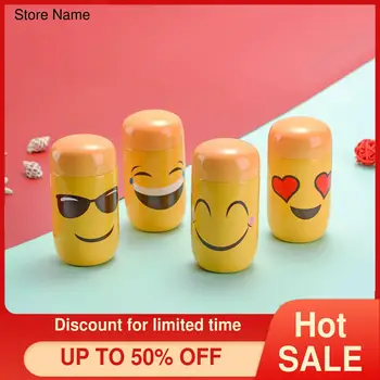 Creative Cute Thermos Girls Cartoon Big Belly Cup Funny Smiling Face Cup Net Red Gift Cup