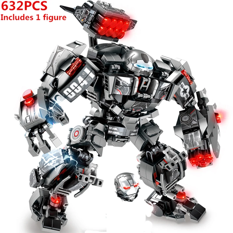 Avengersings 4 War Machine Buster Heavy Armor Robot Building Blocks Super hero Model Sets Bricks Classic Movie For Children Toys
Avengersings 4 War Machine Buster Heavy Armor Robot Building Blocks Super hero Model Sets Bricks Classic Movie For Children Toys