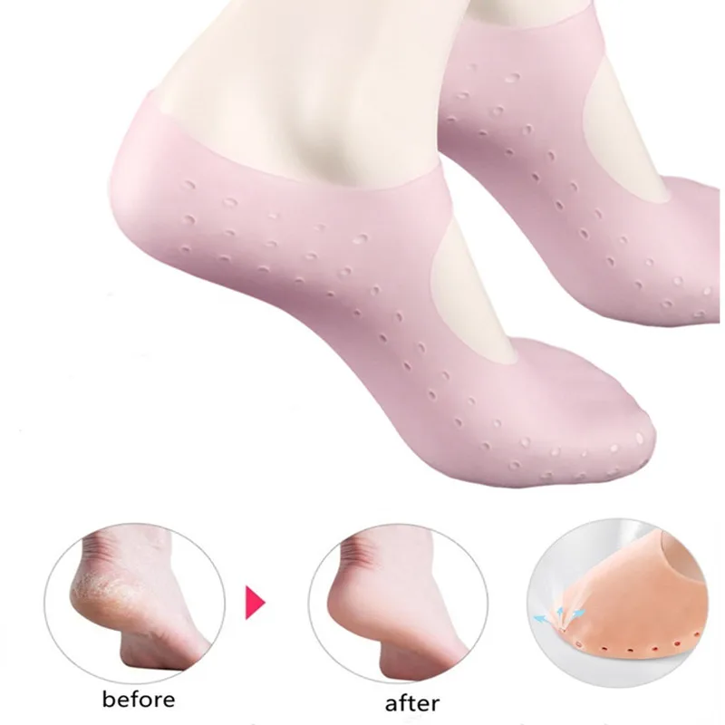 2Pcs Moisturizing Gel Heel Socks Silicone Foot Chapped Care Tool Cracked Skin Care Protector Pedicure Health Foot Care Tool
2Pcs Moisturizing Gel Heel Socks Silicone Foot Chapped Care Tool Cracked Skin Care Protector Pedicure Health Foot Care Tool