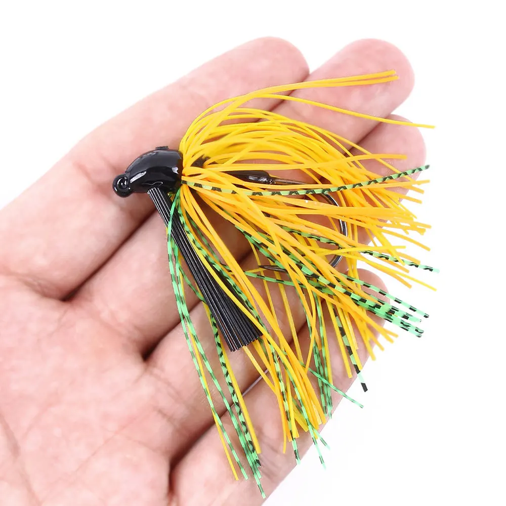 1Pcs lead hook buzz spinnerbait Isca buzzbait Jig Head Hook Skirt Fishing Lure Black Large Mouth Bass Fish Beard Pike Rubber
1Pcs lead hook buzz spinnerbait Isca buzzbait Jig Head Hook Skirt Fishing Lure Black Large Mouth Bass Fish Beard Pike Rubber