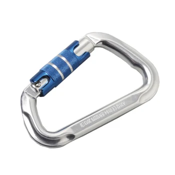 25KN Aluminum Safety Carabiner Climbing Locking D-Type Carabiner Clip Buckle Hanging Nut Backpack Buckle equipment
25KN Aluminum Safety Carabiner Climbing Locking D-Type Carabiner Clip Buckle Hanging Nut Backpack Buckle equipment