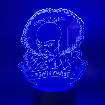 Halloween Horror Table Lamp Movie It Chapter One Pennywise Figure 3d Led Night Light for Office Room Decor Smart Phone Control
Halloween Horror Table Lamp Movie It Chapter One Pennywise Figure 3d Led Night Light for Office Room Decor Smart Phone Control