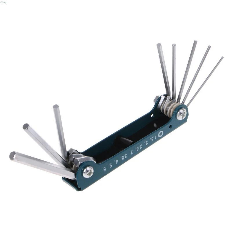 High Quality 8pcs/Set Metric System Foldable Inner Hexagon Spanner Screwdriver Allen Wrench Set Pro Bicycle Repair Tool l29k
High Quality 8pcs/Set Metric System Foldable Inner Hexagon Spanner Screwdriver Allen Wrench Set Pro Bicycle Repair Tool l29k