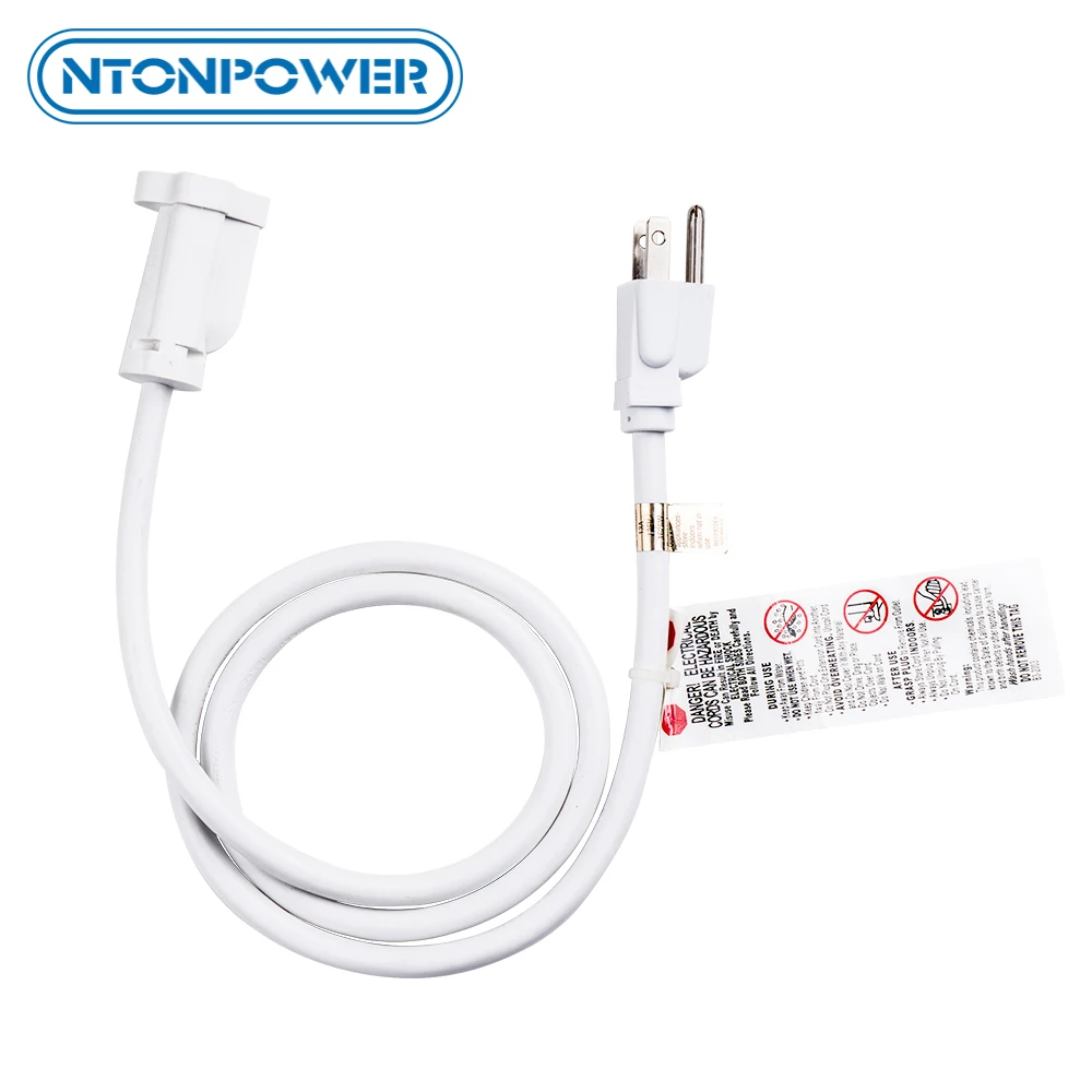 NTONPOWER 1 Meter (3.3ft) Extension Power Cord 16AWG 13A 125V 1625W Max for Power Strips Surge Protectors Extension Cord
NTONPOWER 1 Meter (3.3ft) Extension Power Cord 16AWG 13A 125V 1625W Max for Power Strips Surge Protectors Extension Cord