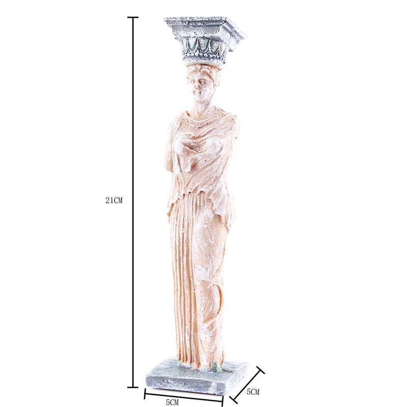 2 Aquarium Decoration Landscaping Bonsai Lizard Pavilion Decoration Ancient Greek Goddess Ornament Fish Tank Accessories
