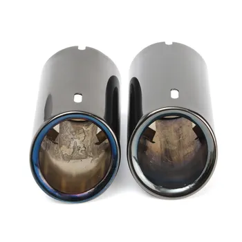 Pair Car Tail Exhaust Tip Pipes Titanium Black For BMW E90 E92 325 328i 3 Series 2006 - 2010 Stainless Steel 
Pair Car Tail Exhaust Tip Pipes Titanium Black For BMW E90 E92 325 328i 3 Series 2006 - 2010 Stainless Steel