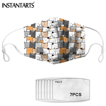 INSTANTARTS 2020 Face Mouth Cover Mask 7pcs Protection PM2.5 Filter Cute Cartoon Cats Pattern Reusable Anit Haze Masks For Women
INSTANTARTS 2020 Face Mouth Cover Mask 7pcs Protection PM2.5 Filter Cute Cartoon Cats Pattern Reusable Anit Haze Masks For Women