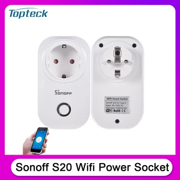 Sonoff S20 Wifi Power Socket Switch UK Plug Wireless APP Remote Socket Outlet Timing Switch for Smart Home Work with Alexa
Sonoff S20 Wifi Power Socket Switch UK Plug Wireless APP Remote Socket Outlet Timing Switch for Smart Home Work with Alexa