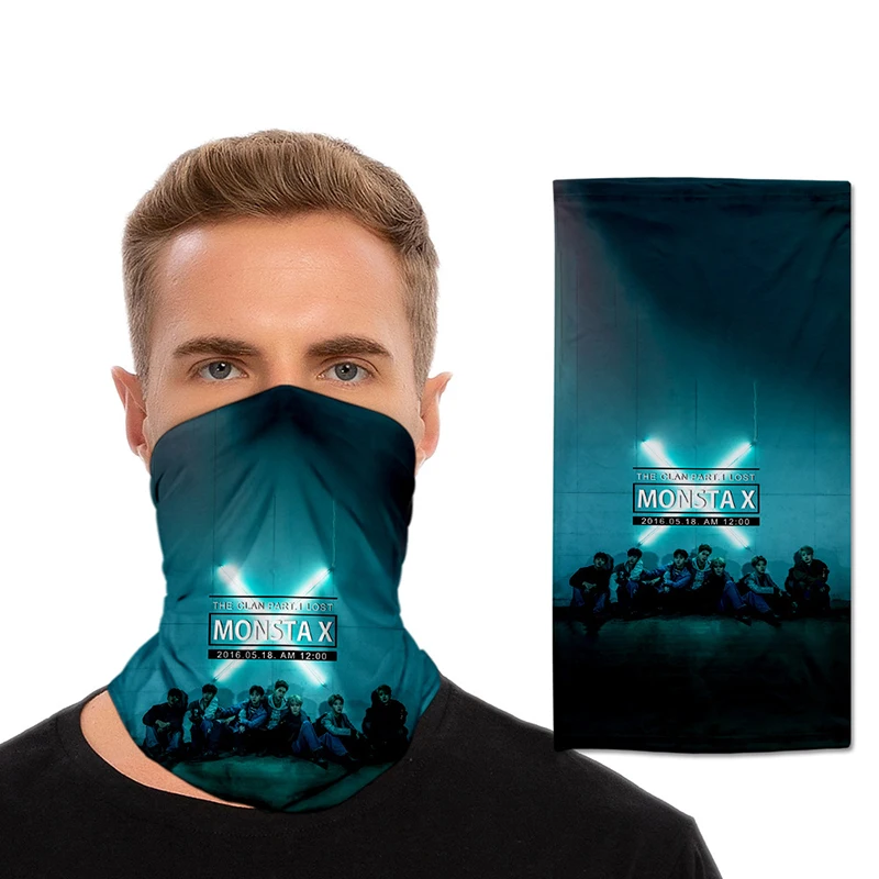 1pc Kpop Monsta X Print Fashion 3d Seamless Face Mask Motorbike Headwear Magic Scarf Outdoor Cycling Fishing Ski Hiking Bandanas
1pc Kpop Monsta X Print Fashion 3d Seamless Face Mask Motorbike Headwear Magic Scarf Outdoor Cycling Fishing Ski Hiking Bandanas