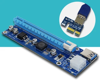 PCI-E Riser PCI E Express 1X to 16X Riser Card 60CM USB 3.0 PCI-E SATA to 6Pin Power Cable for BTC Bitcoin Mining Antminer Miner
PCI-E Riser PCI E Express 1X to 16X Riser Card 60CM USB 3.0 PCI-E SATA to 6Pin Power Cable for BTC Bitcoin Mining Antminer Miner