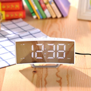 Projection LED Digital Alarm Clock Radio Table Electronic Mirror Watch Desk Nixie Projection Alarm Clock With Time Black white
Projection LED Digital Alarm Clock Radio Table Electronic Mirror Watch Desk Nixie Projection Alarm Clock With Time Black white