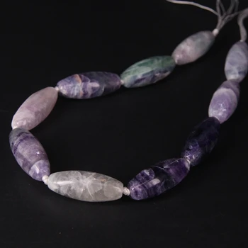 15.5"strand Natural Rainbow Fluorite Long Size Smooth Barrel Nugget Beads,Gems Quartz Pendants Connectors Jewelry Craft Making 
15.5"strand Natural Rainbow Fluorite Long Size Smooth Barrel Nugget Beads,Gems Quartz Pendants Connectors Jewelry Craft Making