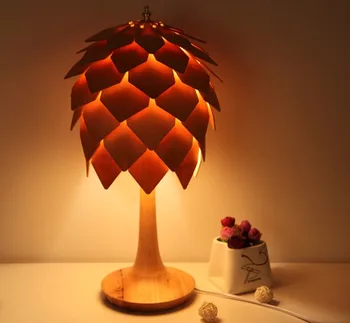 Modern minimalist Table Lamps lamp dining room coffee shop wood pine cone desk lamp creative study bedroom desk LU80387 
Modern minimalist Table Lamps lamp dining room coffee shop wood pine cone desk lamp creative study bedroom desk LU80387