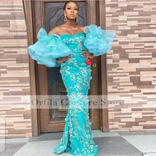 Green Mermaid Prom Dress 2021 Off Shoulder Appliques Lace Aso Ebi African Nigerian Evening Gowns vestidos de noche
Green Mermaid Prom Dress 2021 Off Shoulder Appliques Lace Aso Ebi African Nigerian Evening Gowns vestidos de noche