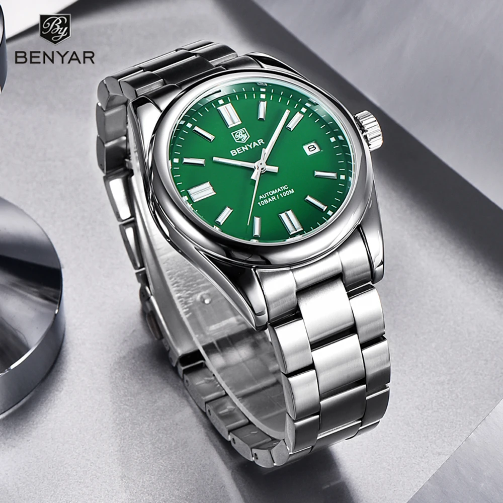 BENYAR 39MM Mens Watches 2023 Top Brand Luxury Automatic Watch For Men Mechanical Wristwatch Stainless Steel Sport Clock Relogio
BENYAR 39MM Mens Watches 2023 Top Brand Luxury Automatic Watch For Men Mechanical Wristwatch Stainless Steel Sport Clock Relogio