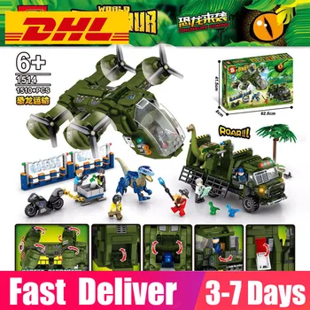 SY1514 Creative Military Series Animal World Jurassic Dinosaur World Park Dinosaur Transporter Building Blocks Bricks Toys Gifts
SY1514 Creative Military Series Animal World Jurassic Dinosaur World Park Dinosaur Transporter Building Blocks Bricks Toys Gifts