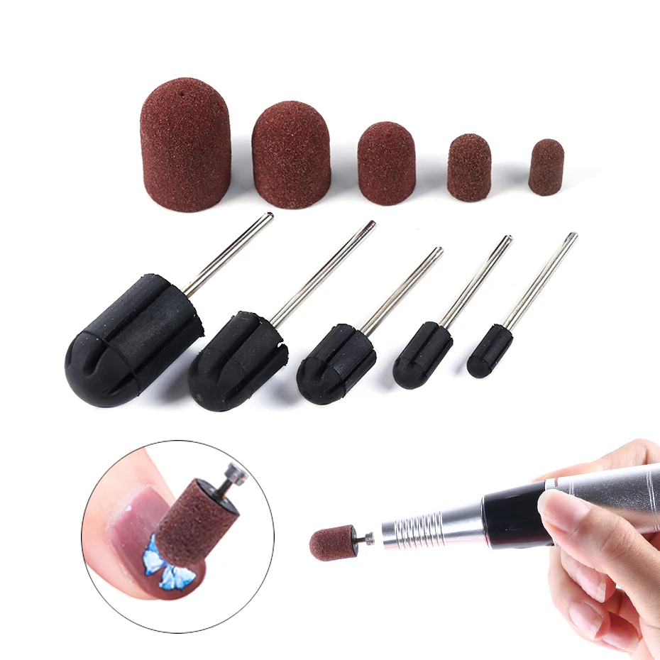 10pc Nail Drill Bit Multi-size Sanding Caps 150 Grip Rubber Mandrel Polish Remover Dead Skin Nail Art Tool Accessory Set LA911-1
10pc Nail Drill Bit Multi-size Sanding Caps 150 Grip Rubber Mandrel Polish Remover Dead Skin Nail Art Tool Accessory Set LA911-1