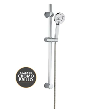 Kibath hand shower Kit with 3 positions Whirlpool wing with shower bar and stainless steel flexo. Shower and supports in ABS
Kibath hand shower Kit with 3 positions Whirlpool wing with shower bar and stainless steel flexo. Shower and supports in ABS