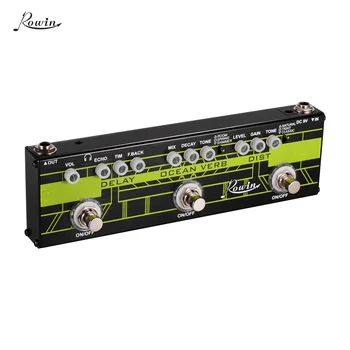 Rowin DAP-1 3-in-1 Guitar Multi Effects Pedal Delay + Ocean Verb + Distortion Aluminum Alloy Shell with True Bypass Function
Rowin DAP-1 3-in-1 Guitar Multi Effects Pedal Delay + Ocean Verb + Distortion Aluminum Alloy Shell with True Bypass Function