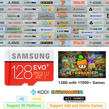 New 17000+ Games 128G RETRORANGEPI Retropie SD Card Arcade KODI HDMI DIY Kit Multi Emulators Open Source
New 17000+ Games 128G RETRORANGEPI Retropie SD Card Arcade KODI HDMI DIY Kit Multi Emulators Open Source