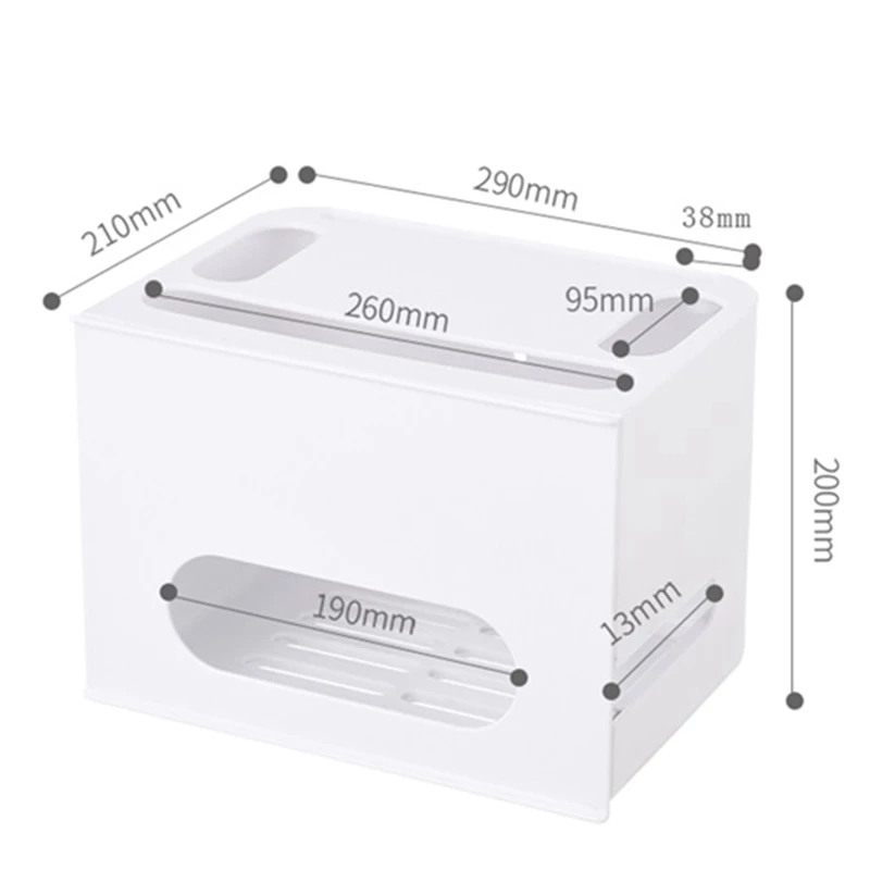 Hot Sale Double Layers Drawer Type Wifi Router Storage Box Wire Board Storage Protection Shell Cable Organization Gray
Hot Sale Double Layers Drawer Type Wifi Router Storage Box Wire Board Storage Protection Shell Cable Organization Gray