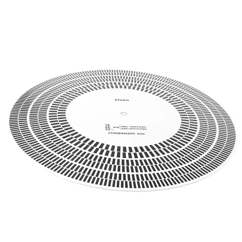LP Vinyl Record Turntable Phono Tachometer Calibration Strobe Disc Stroboscope Mat 33 45 78 RPM
LP Vinyl Record Turntable Phono Tachometer Calibration Strobe Disc Stroboscope Mat 33 45 78 RPM