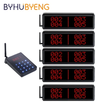 BYHUBYENG Queue Management Wireless Calling System Demo FCC Voice English Transmitter Display Screen Catering Equipment 433mhz
BYHUBYENG Queue Management Wireless Calling System Demo FCC Voice English Transmitter Display Screen Catering Equipment 433mhz