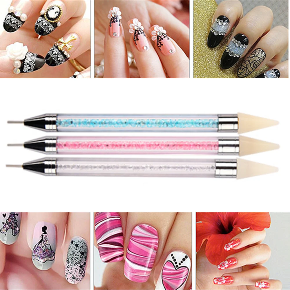 Dual-ended Nail Dotting Pen Crystal Beads Handle Rhinestone Picker Dotting Tool With Extra 2 Wax Head Manicure Nail Art Tool
Dual-ended Nail Dotting Pen Crystal Beads Handle Rhinestone Picker Dotting Tool With Extra 2 Wax Head Manicure Nail Art Tool