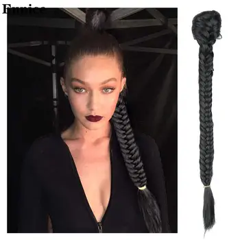 Synthetic Hair Braided Plaited fishtail fishbone Drawstring Ponytail Clip in hair Extension Black Brwon Color Chignon Hairpiece
Synthetic Hair Braided Plaited fishtail fishbone Drawstring Ponytail Clip in hair Extension Black Brwon Color Chignon Hairpiece