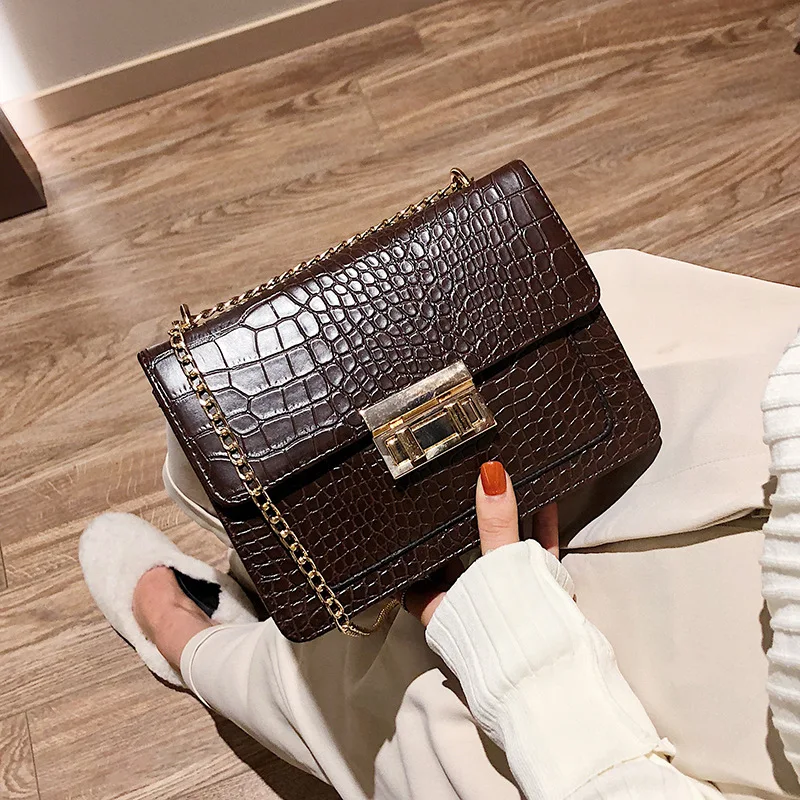 Hot Sales Fashion Popular Simple New Style Stone Pattern Girl'S Hand One-Shoulder Handbag Lock Cross-body WOMEN'S Bag
Hot Sales Fashion Popular Simple New Style Stone Pattern Girl'S Hand One-Shoulder Handbag Lock Cross-body WOMEN'S Bag