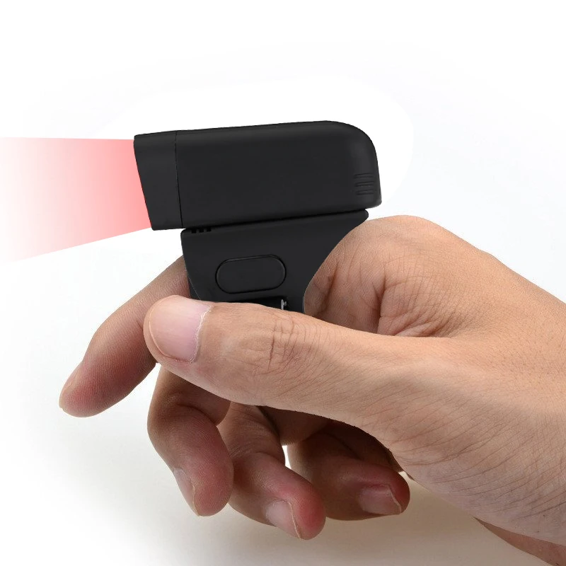 CCD 300mAh Battery Bluetooth Finger 1D 2D Barcode Ring Scanner scan the barcode on paper or on screen
CCD 300mAh Battery Bluetooth Finger 1D 2D Barcode Ring Scanner scan the barcode on paper or on screen