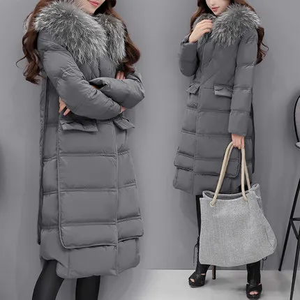 New 2020 Winter Women's Duck Down Jacket Long Thick Feather Jacket Female Faux Fur Plus Size 2XL Abrigos Mujer LX847
New 2020 Winter Women's Duck Down Jacket Long Thick Feather Jacket Female Faux Fur Plus Size 2XL Abrigos Mujer LX847