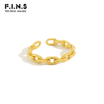 F.I.N.S Korean S925 Sterling Silver Ring Simple Classic Chain Smooth Opening Female Ring Slim Gold Silver Rings for Women
F.I.N.S Korean S925 Sterling Silver Ring Simple Classic Chain Smooth Opening Female Ring Slim Gold Silver Rings for Women