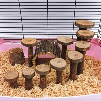 Small Pet Hamster Toys Natural Fruit Wood Ladder Bridge Stairs Step Fitness Exer T8WE
Small Pet Hamster Toys Natural Fruit Wood Ladder Bridge Stairs Step Fitness Exer T8WE