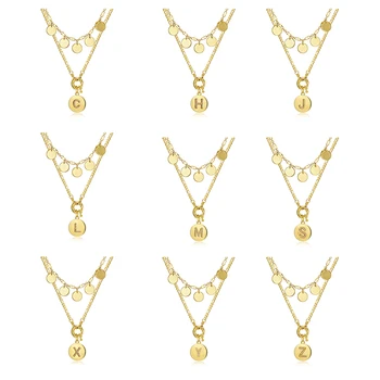 Original Designer's Double-Layer Stacked round Letter Diamond Set Pendant Clavicle Necklace Female
Original Designer's Double-Layer Stacked round Letter Diamond Set Pendant Clavicle Necklace Female