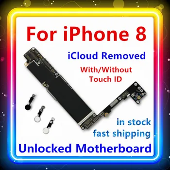 for iPhone 8 motherboard with/without Touch ID 100% original unlocked mainboard 64GB 256GB for iphone 8 IOS System logic board 
for iPhone 8 motherboard with/without Touch ID 100% original unlocked mainboard 64GB 256GB for iphone 8 IOS System logic board
